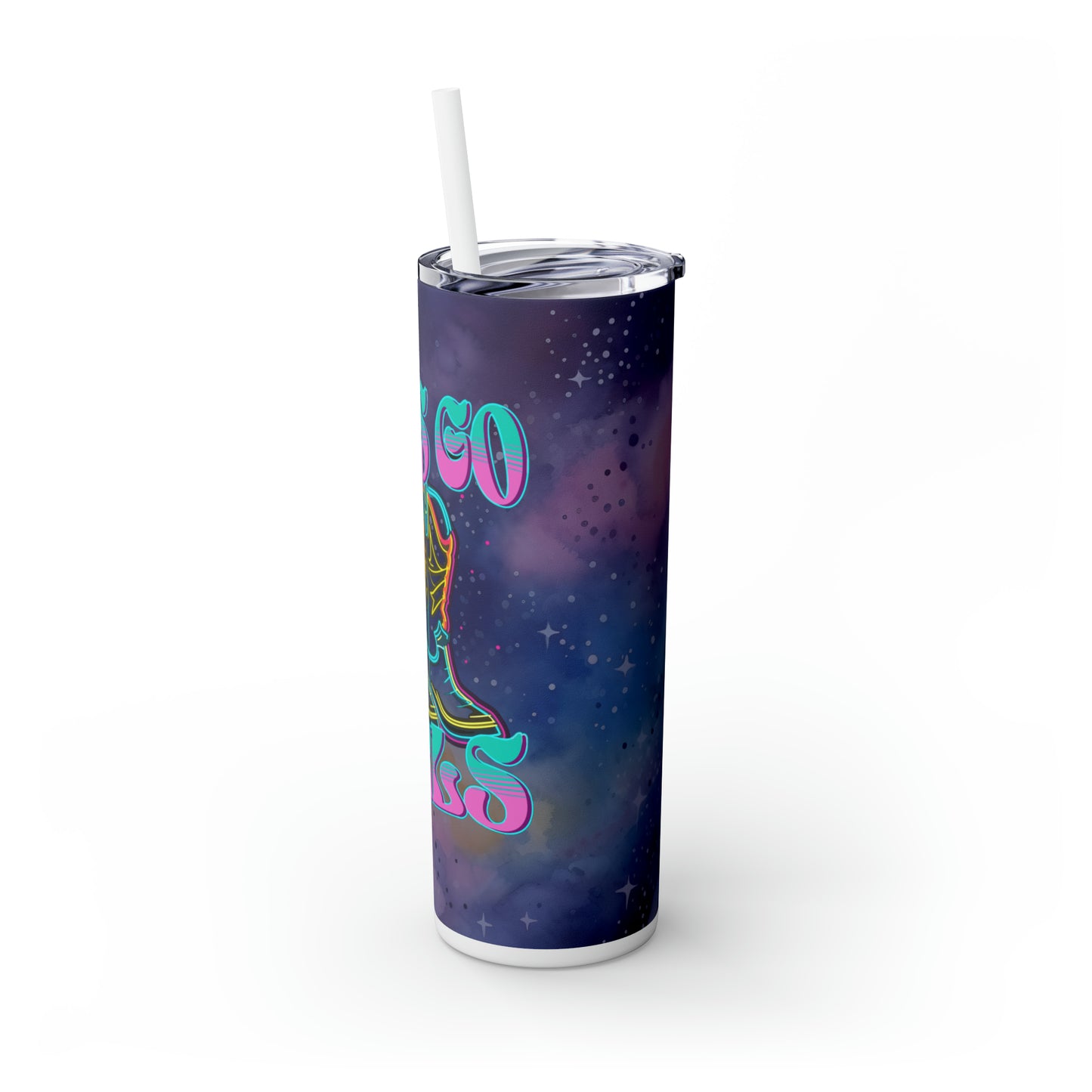 Let's Go Girls Skinny Tumbler with Straw, 20oz - Kim’s Signature Beauty & Accessories    