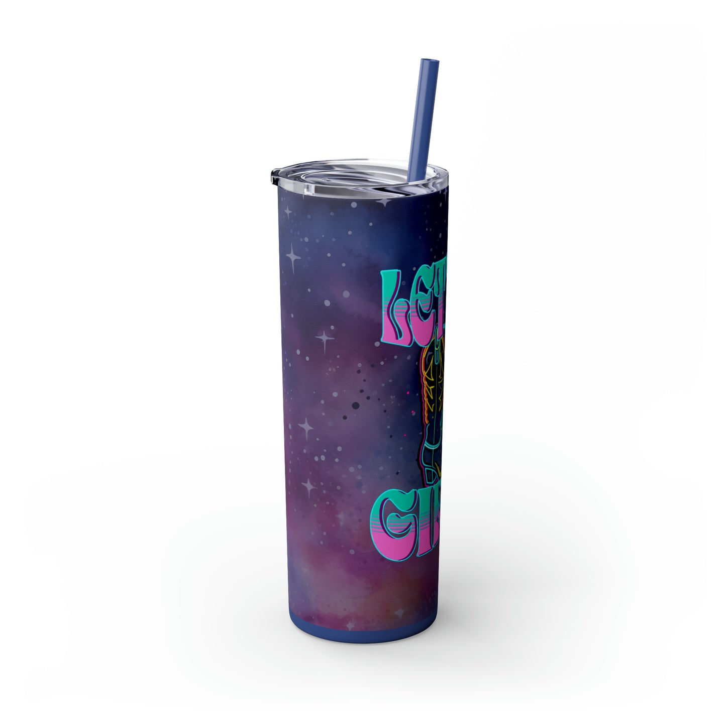 Let's Go Girls Skinny Tumbler with Straw, 20oz - Kim’s Signature Beauty & Accessories    