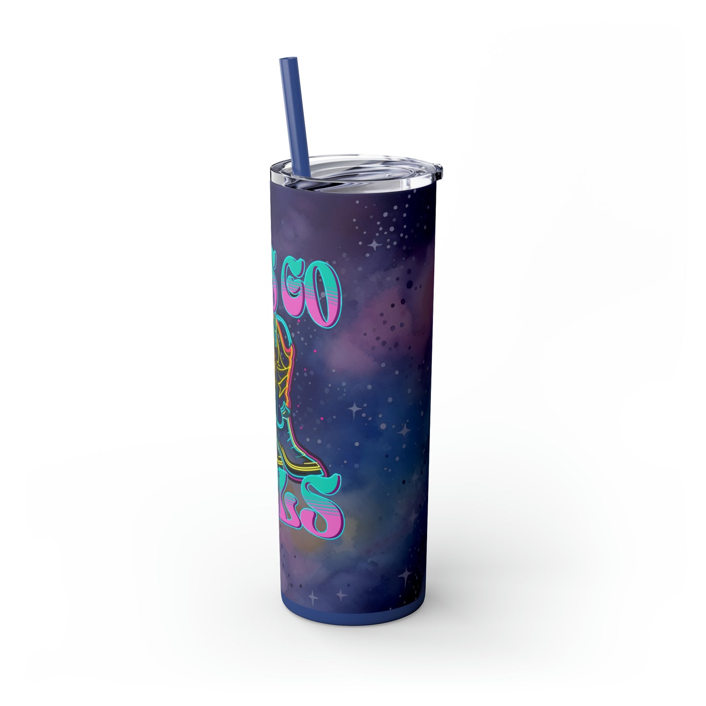 Let's Go Girls Skinny Tumbler with Straw, 20oz - Kim’s Signature Beauty & Accessories    