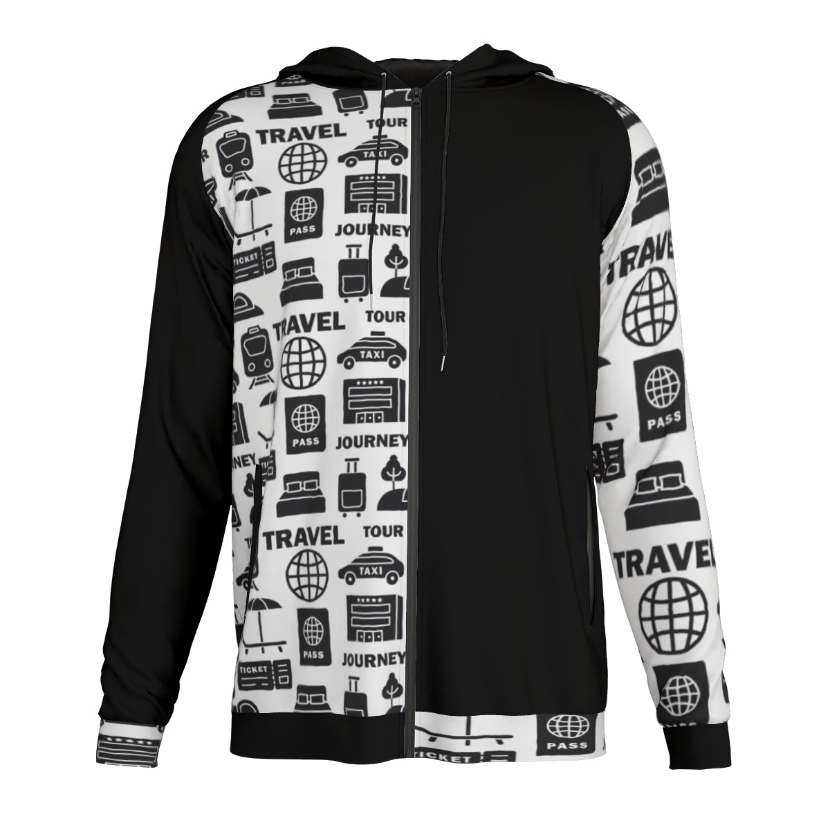 Let’s Travel Zip-Up Hoodie - Kim’s Signature Beauty & Accessories    