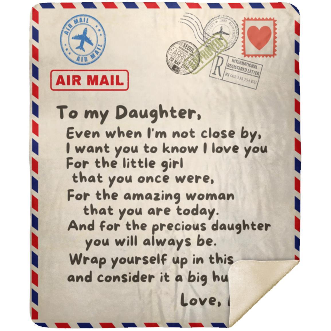 Letter to Daughter Fleece Blanket - Kim’s Signature Beauty & Accessories    