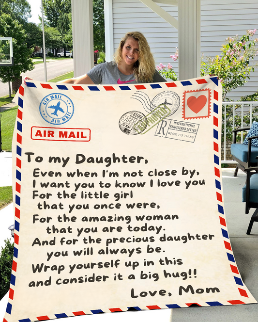 Letter to Daughter Fleece Blanket - Kim’s Signature Beauty & Accessories    