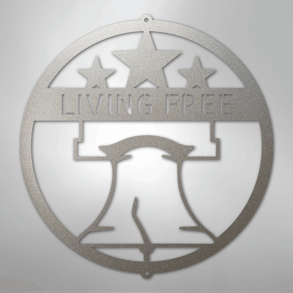 Liberty Bell Monogram - Steel Sign - Kim’s Signature Beauty & Accessories