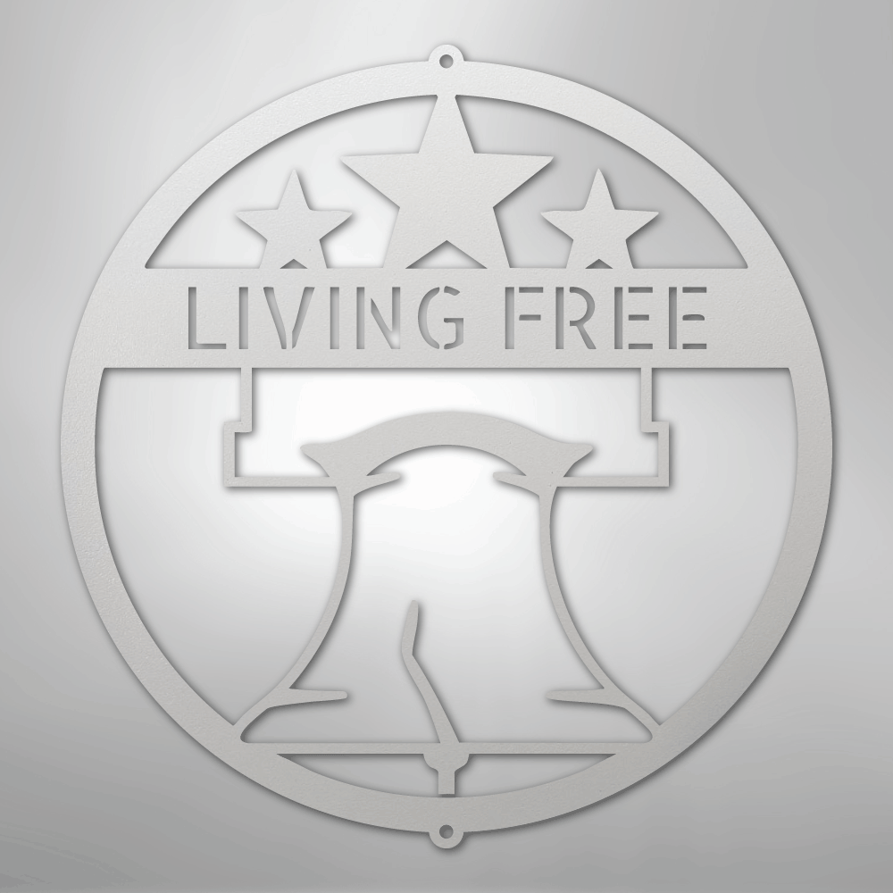 Liberty Bell Monogram - Steel Sign - Kim’s Signature Beauty & Accessories