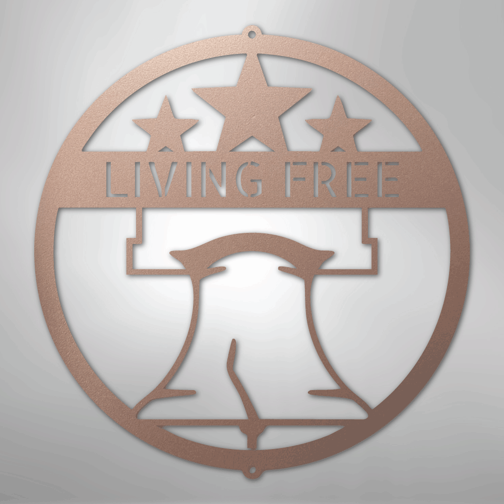 Liberty Bell Monogram - Steel Sign - Kim’s Signature Beauty & Accessories