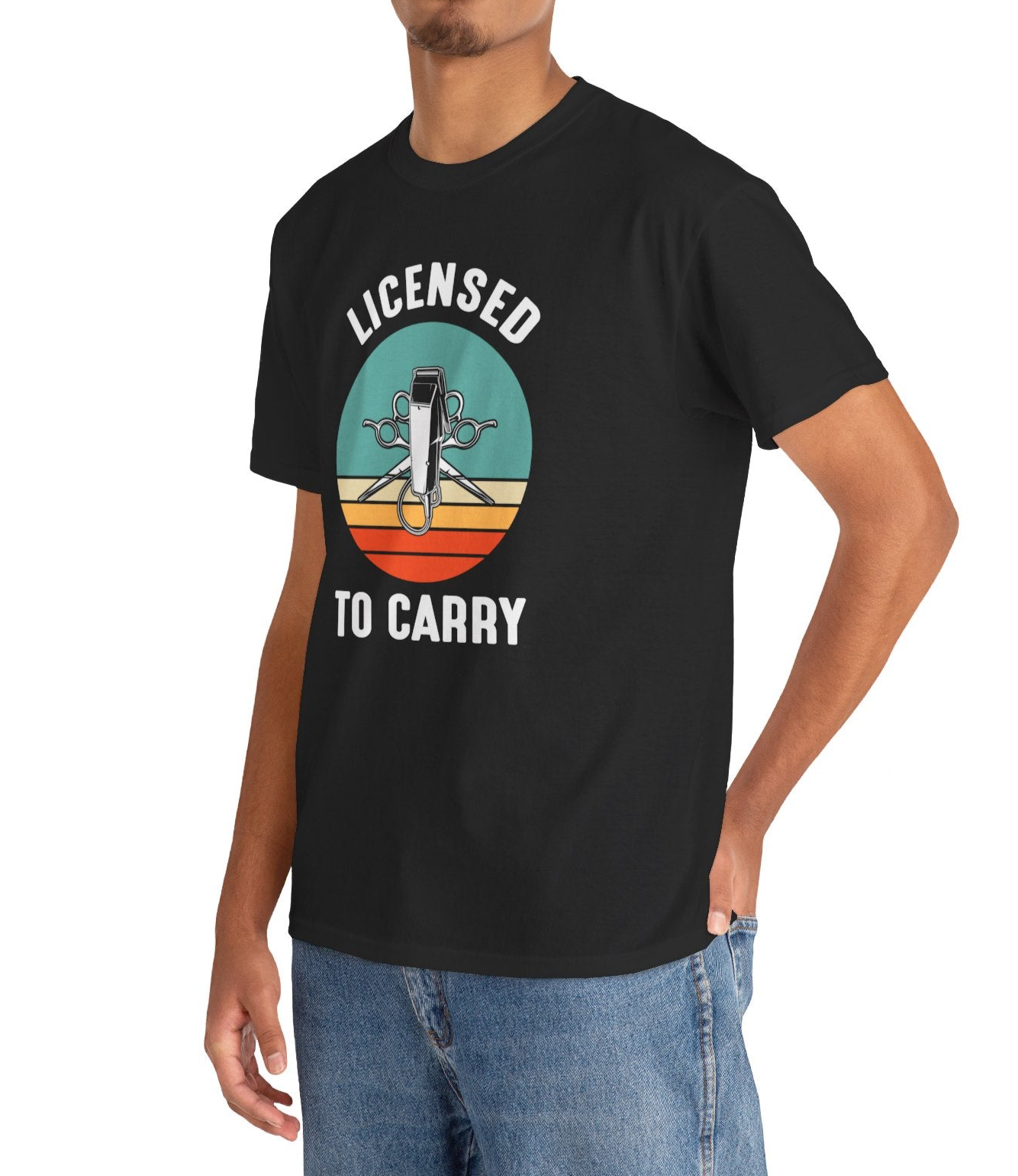 Licensed To Carry Barber |Cotton Tee - Kim’s Signature Beauty & Accessories    