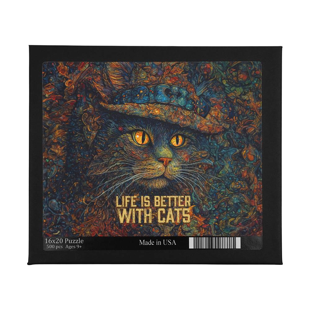 Life Is Better With Cats Large Puzzle - Kim’s Signature Beauty & Accessories    