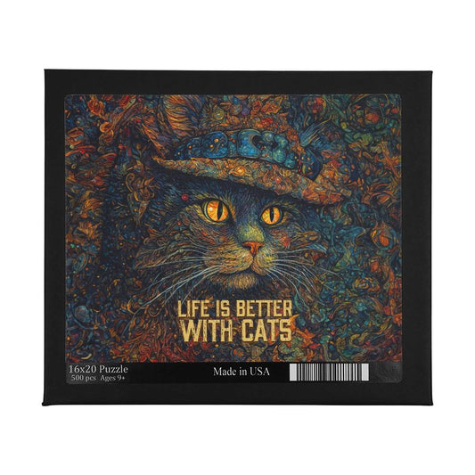 Life Is Better With Cats Large Puzzle - Kim’s Signature Beauty & Accessories    