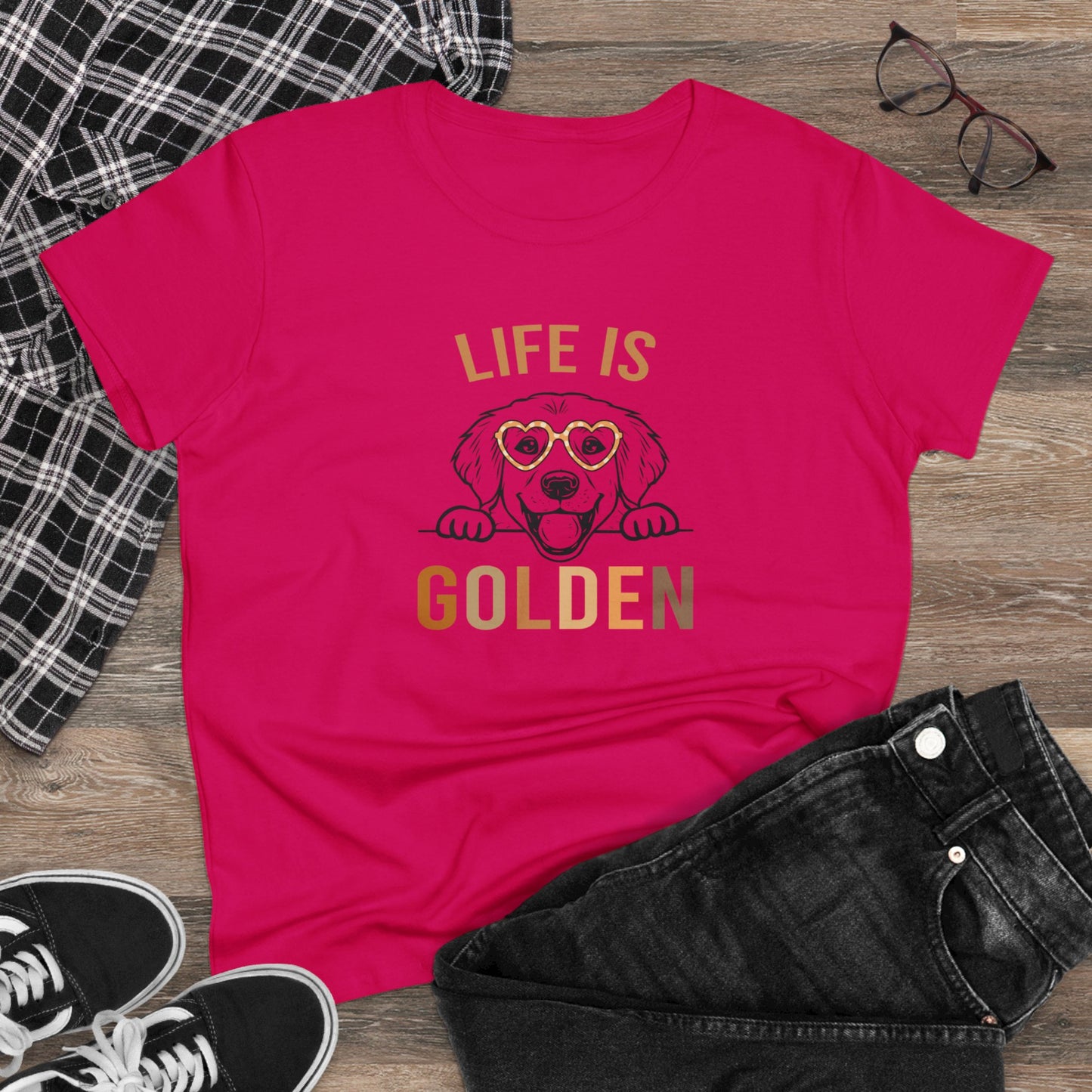 Life is Golden Tee - Kim’s Signature Beauty & Accessories    