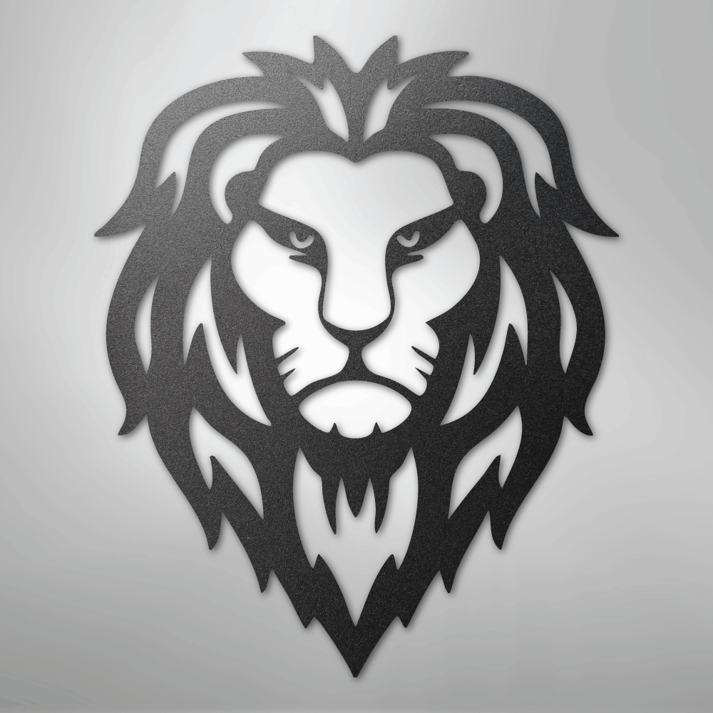 Lion Head - Steel Sign - Kim’s Signature Beauty & Accessories