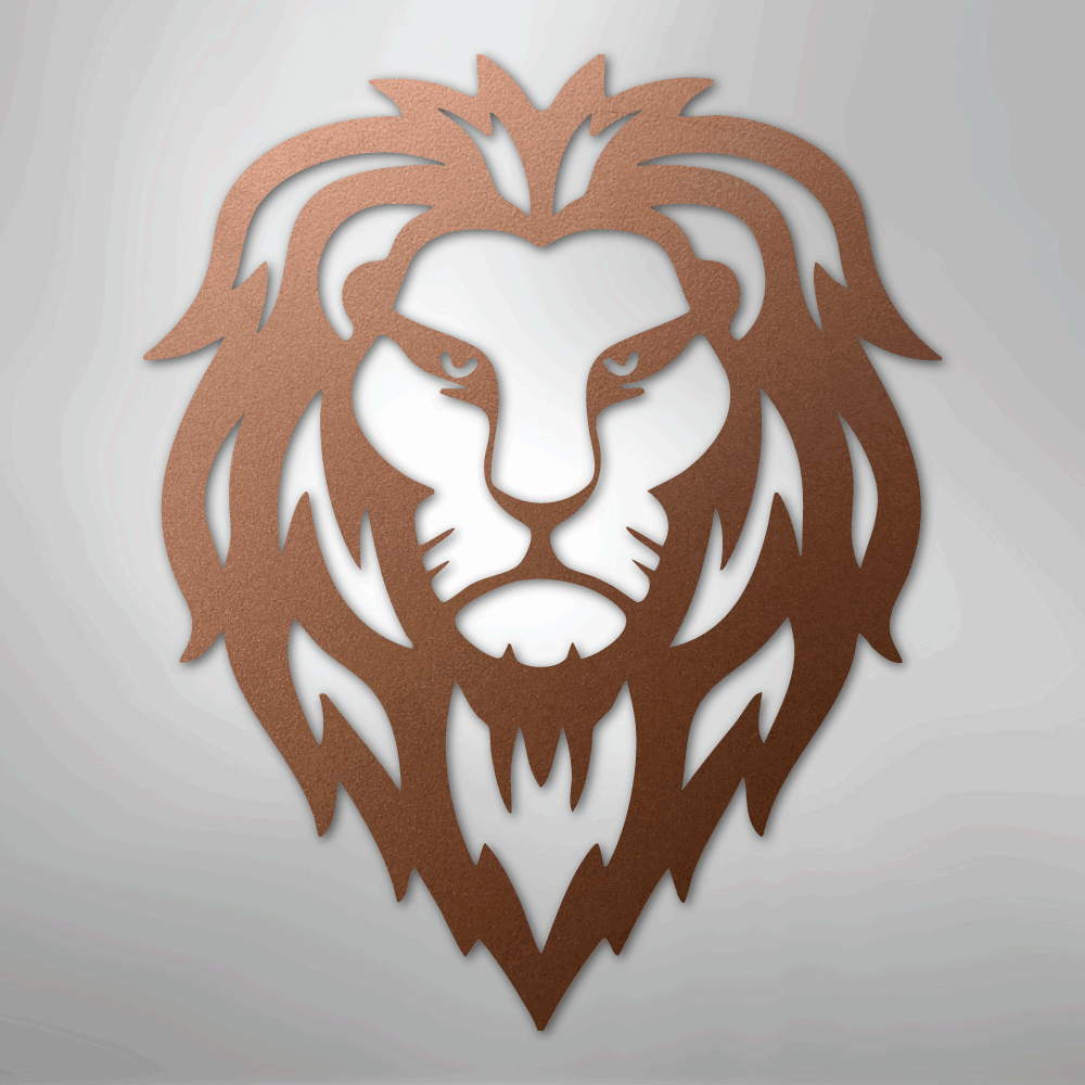 Lion Head - Steel Sign - Kim’s Signature Beauty & Accessories