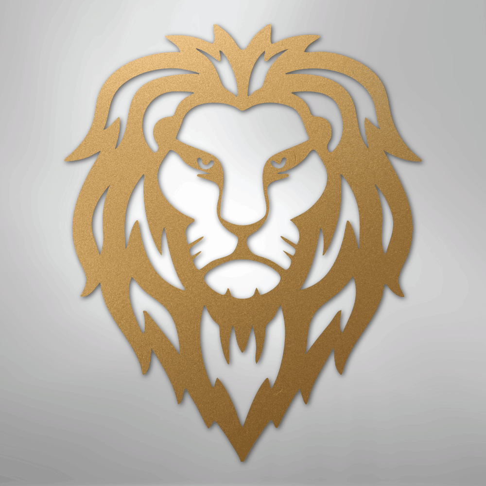 Lion Head - Steel Sign - Kim’s Signature Beauty & Accessories