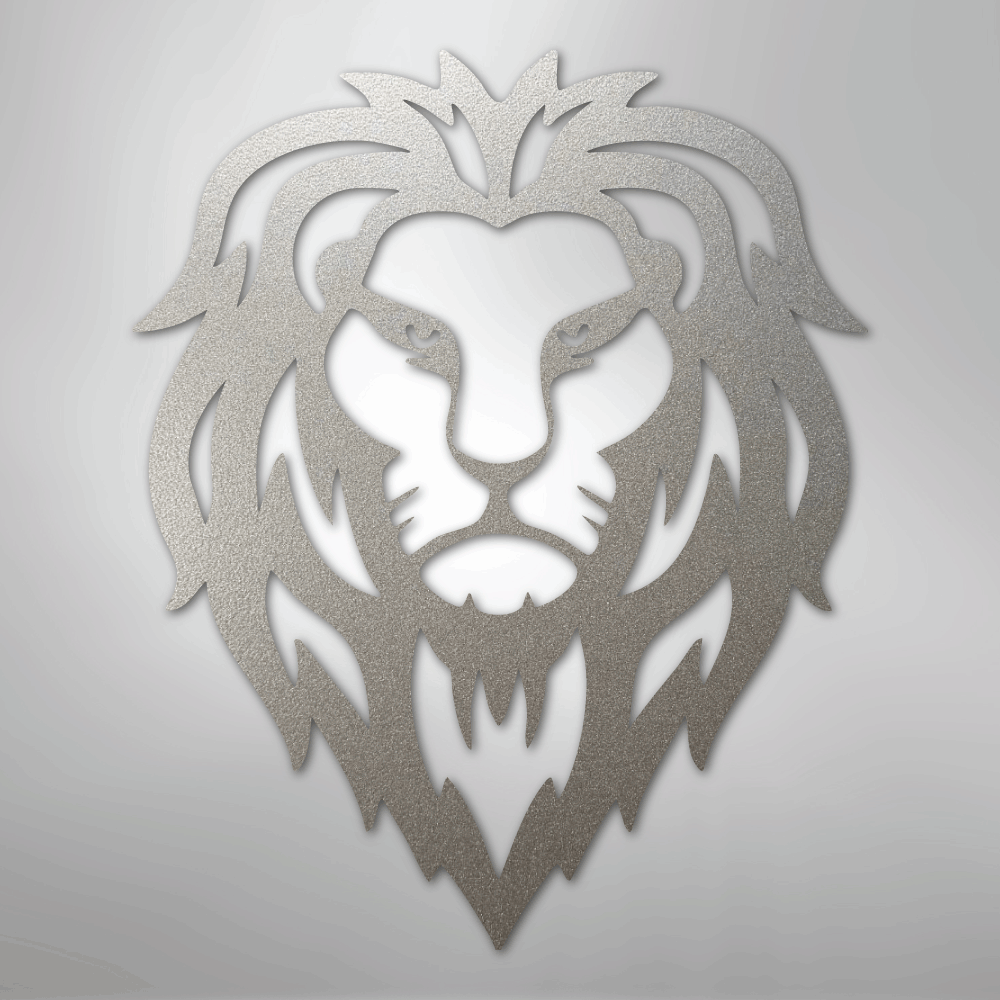 Lion Head - Steel Sign - Kim’s Signature Beauty & Accessories