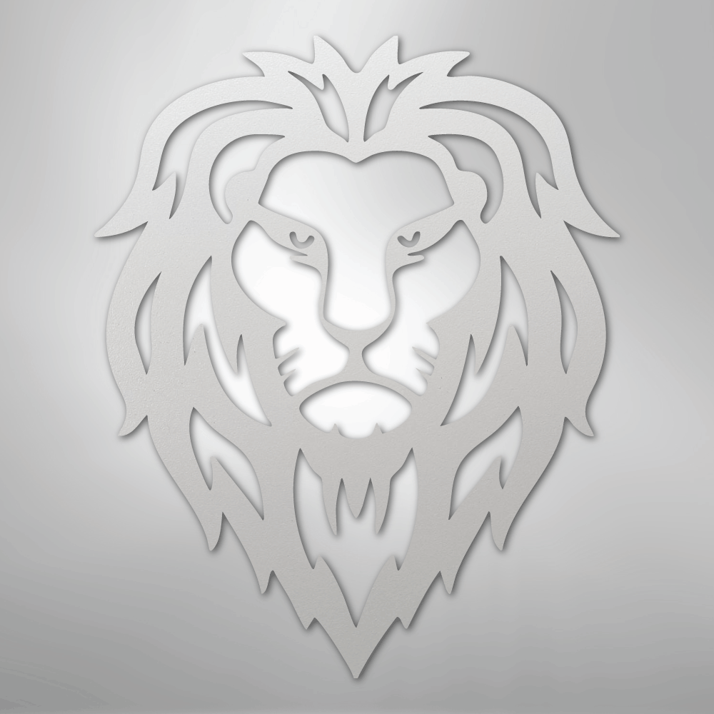 Lion Head - Steel Sign - Kim’s Signature Beauty & Accessories