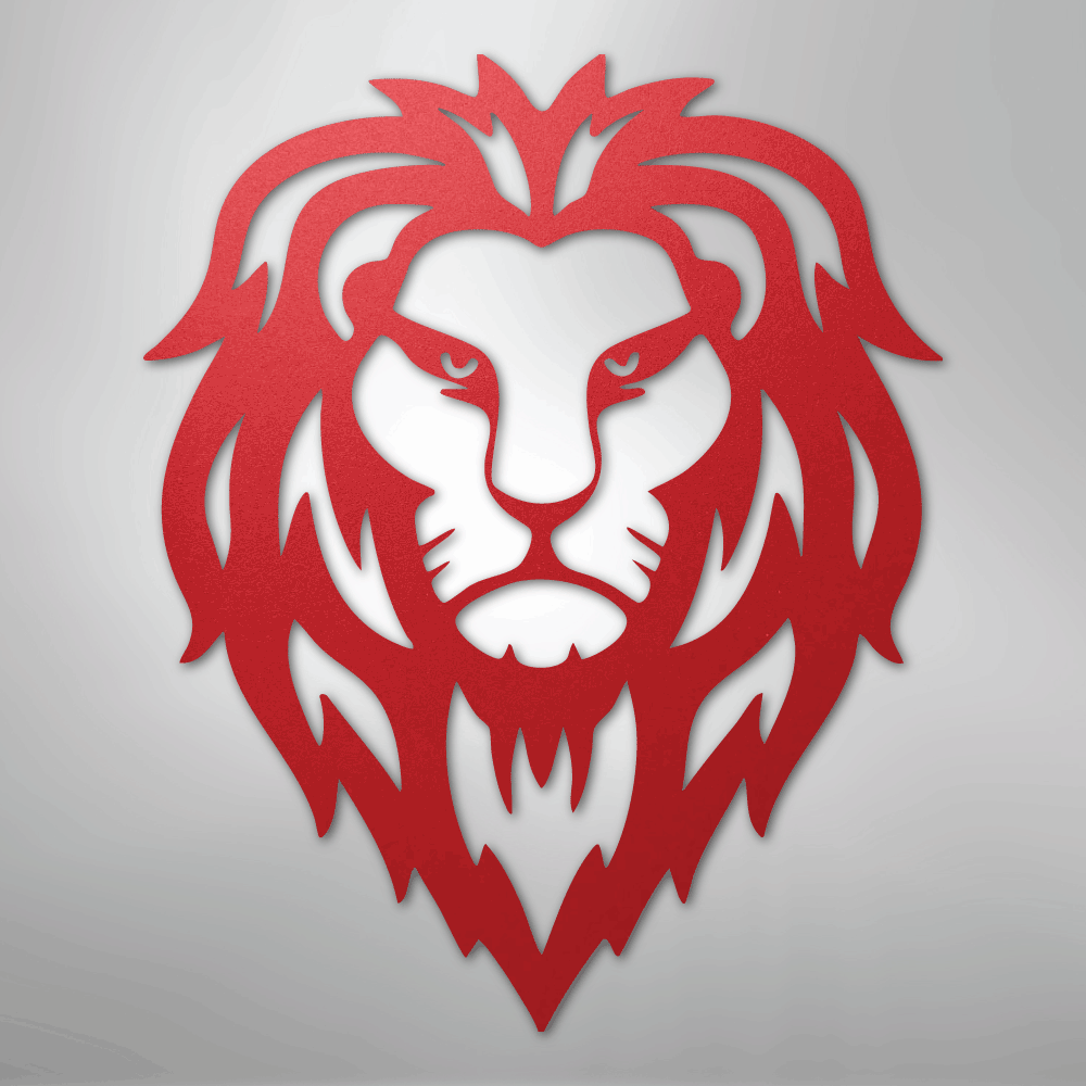 Lion Head - Steel Sign - Kim’s Signature Beauty & Accessories