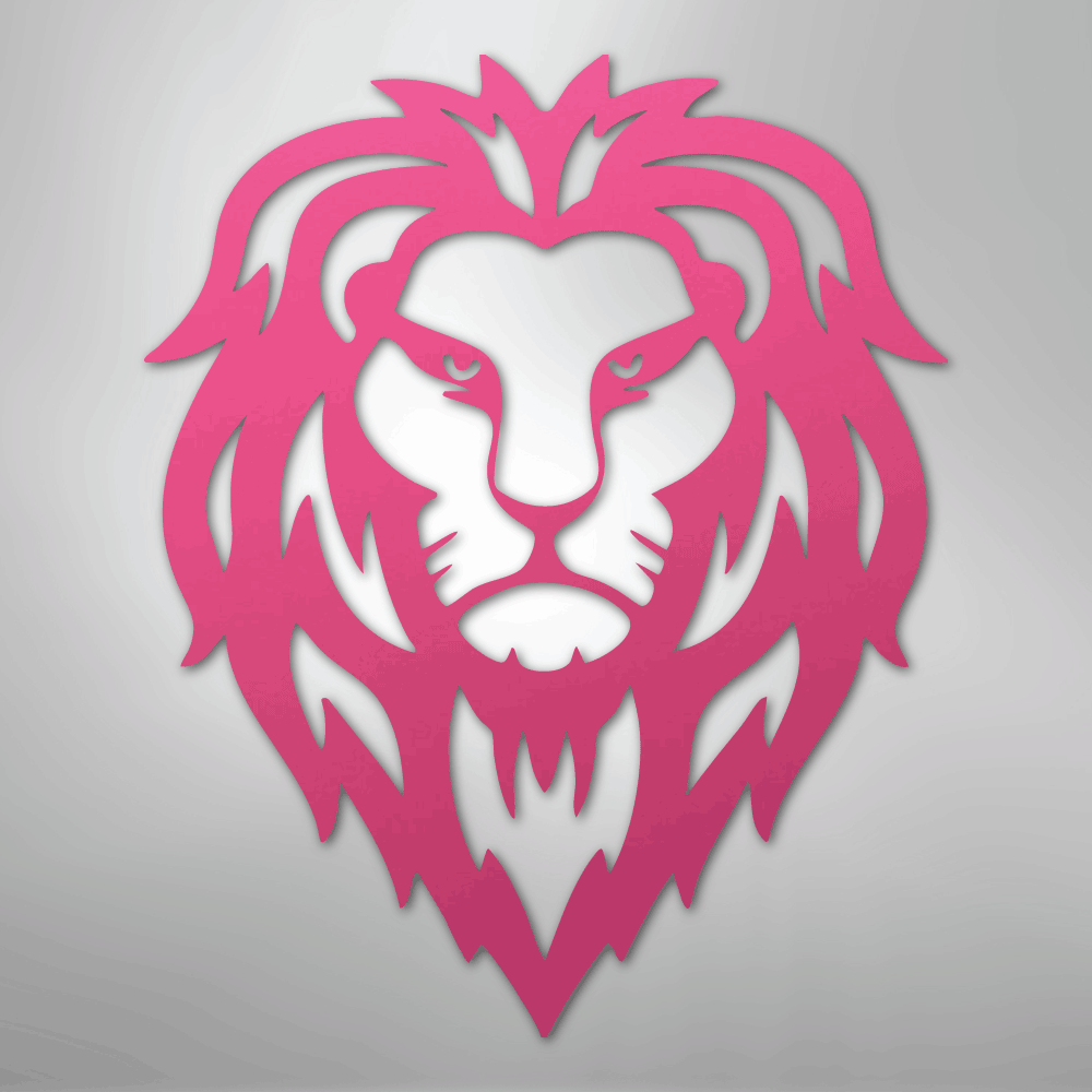 Lion Head - Steel Sign - Kim’s Signature Beauty & Accessories