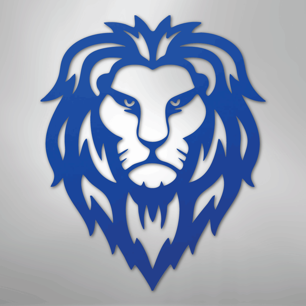 Lion Head - Steel Sign - Kim’s Signature Beauty & Accessories