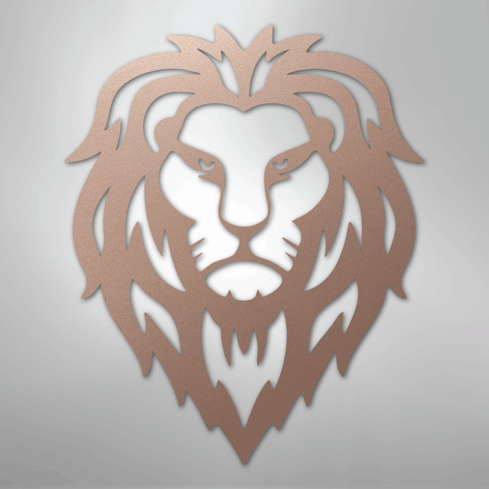 Lion Head - Steel Sign - Kim’s Signature Beauty & Accessories