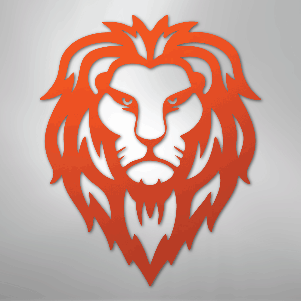 Lion Head - Steel Sign - Kim’s Signature Beauty & Accessories