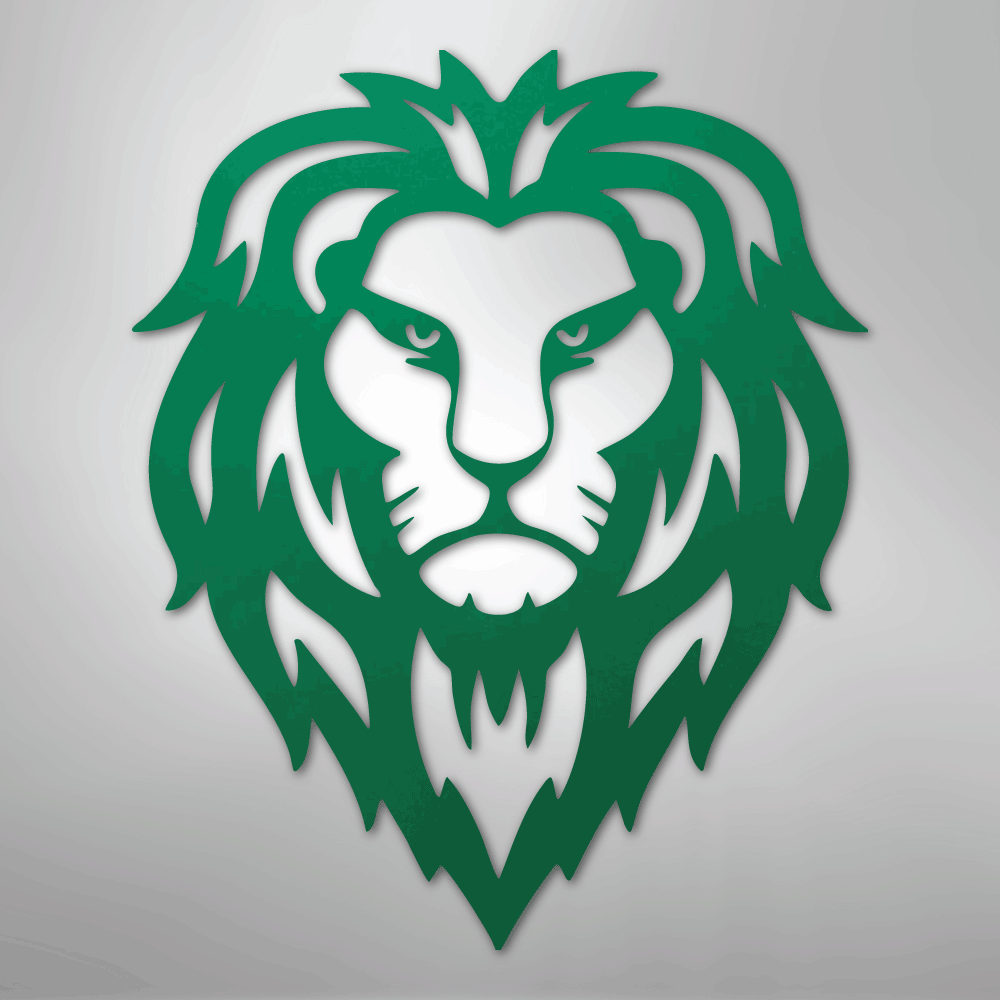 Lion Head - Steel Sign - Kim’s Signature Beauty & Accessories