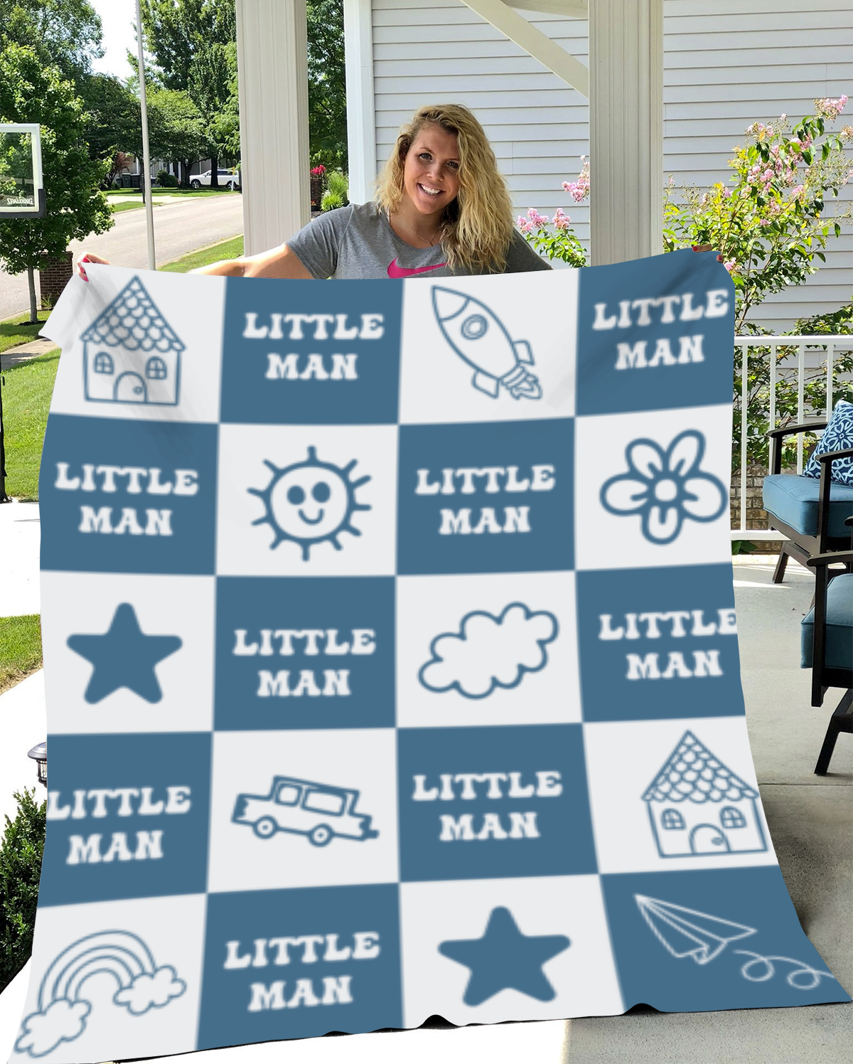 Little Man- Throw Blanket (30X40) - Kim’s Signature Beauty & Accessories    