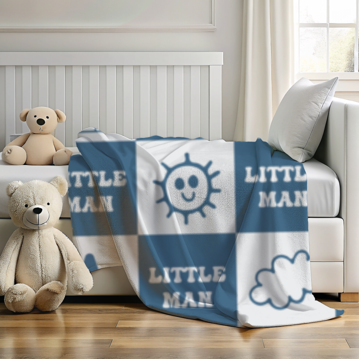 Little Man- Throw Blanket (30X40) - Kim’s Signature Beauty & Accessories    