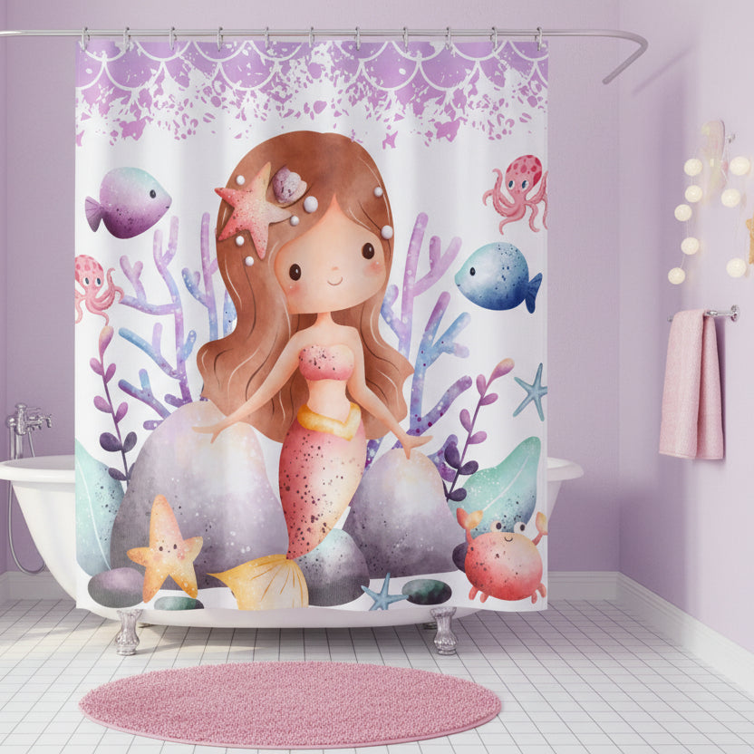 Little Mermaid | Shower Curtain - Kim’s Signature Beauty & Accessories