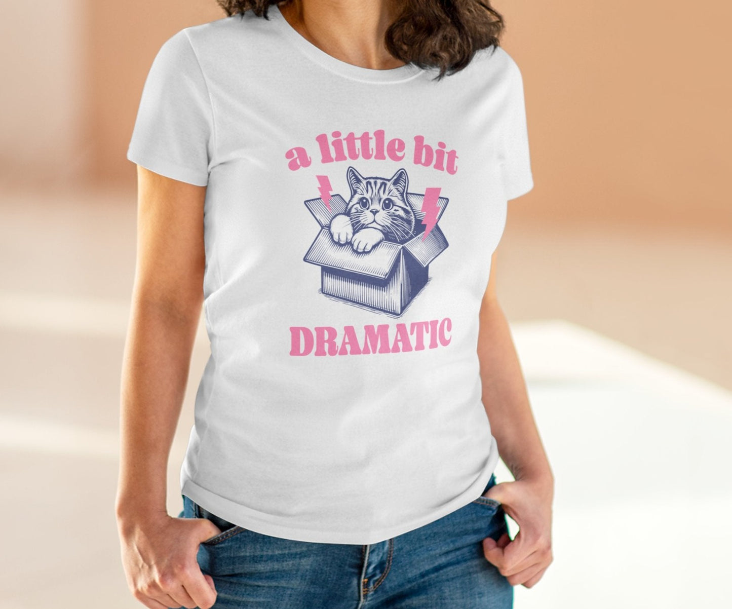 Little bit Dramatic Cat | Women's Midweight  Tee - Kim’s Signature Beauty & Accessories    