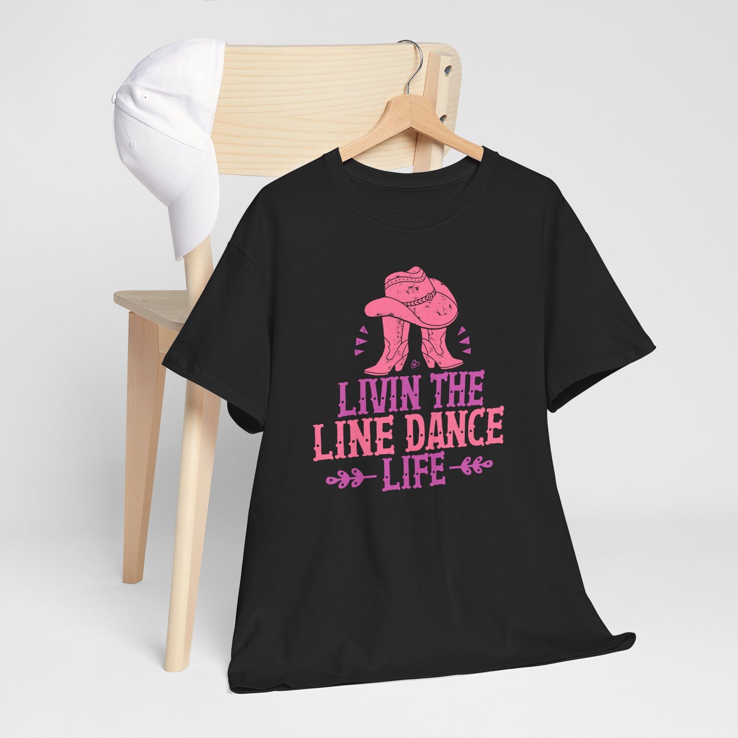 Livin’ the Line Dance Life –Country Cotton Tee 1 - Kim’s Signature Beauty & Accessories    