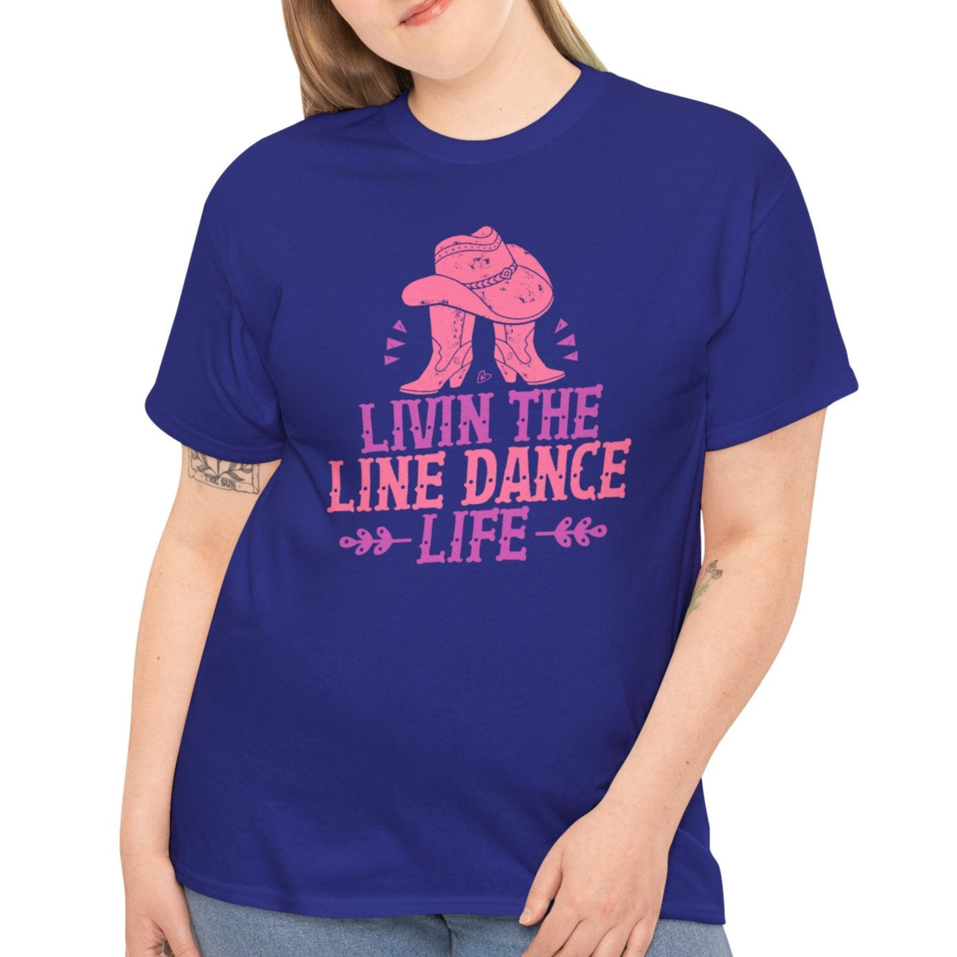 Livin’ the Line Dance Life –Country Cotton Tee 1 - Kim’s Signature Beauty & Accessories    