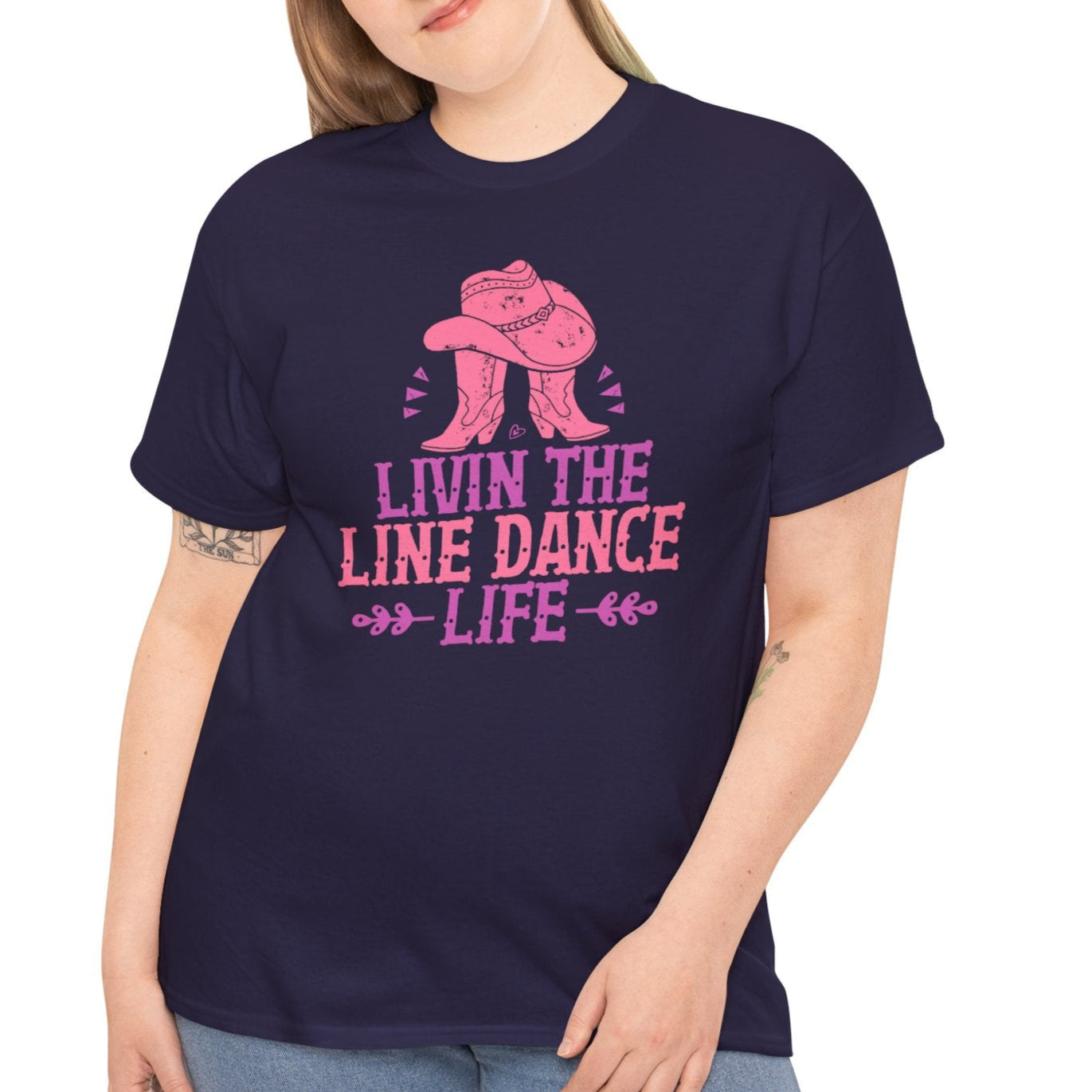 Livin’ the Line Dance Life –Country Cotton Tee 1 - Kim’s Signature Beauty & Accessories    