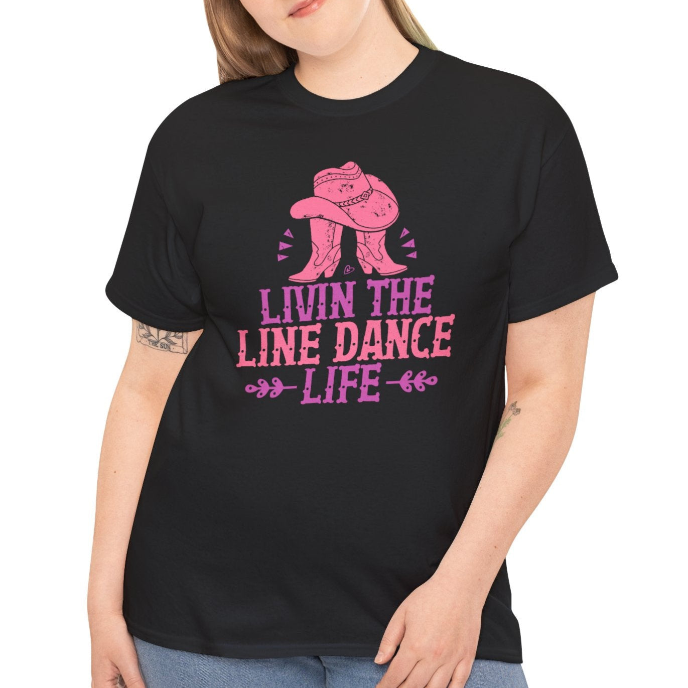 Livin’ the Line Dance Life –Country Cotton Tee 1 - Kim’s Signature Beauty & Accessories    