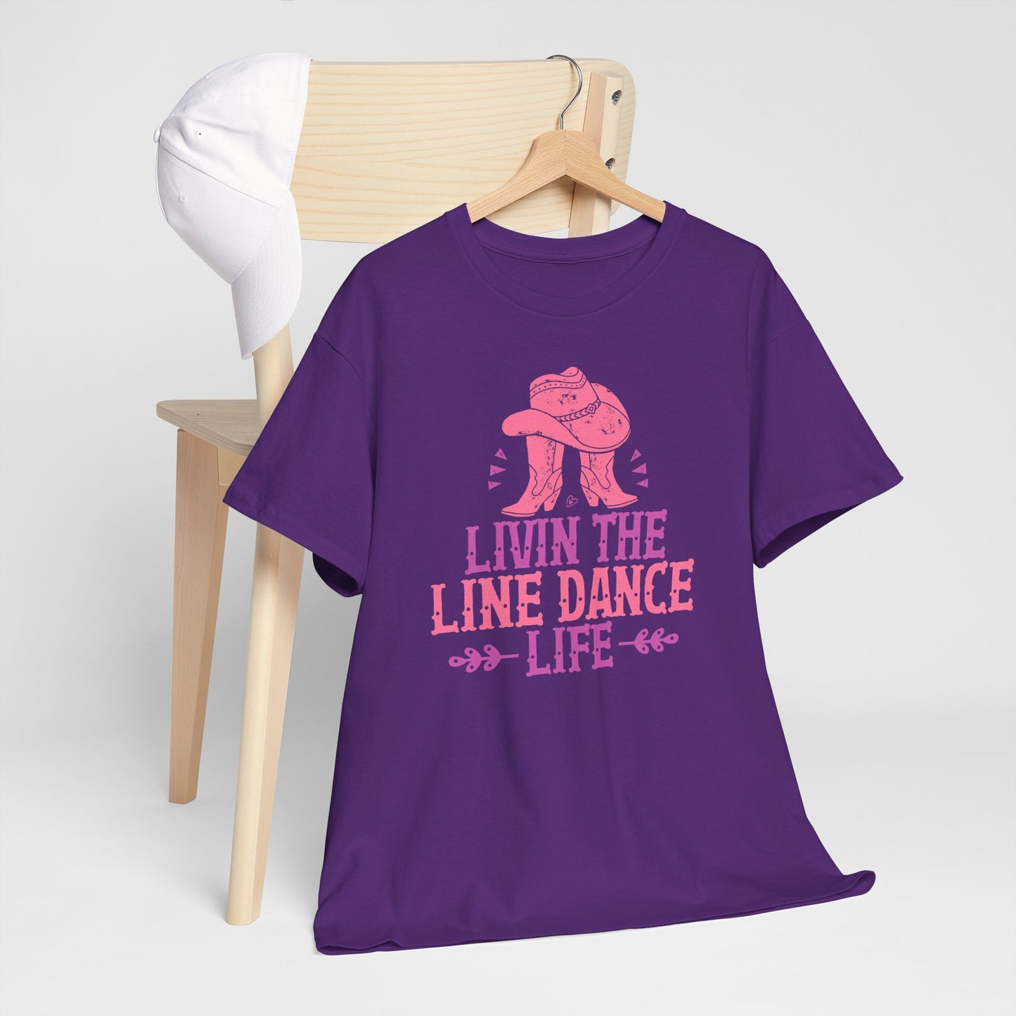 Livin’ the Line Dance Life –Country Cotton Tee 1 - Kim’s Signature Beauty & Accessories    