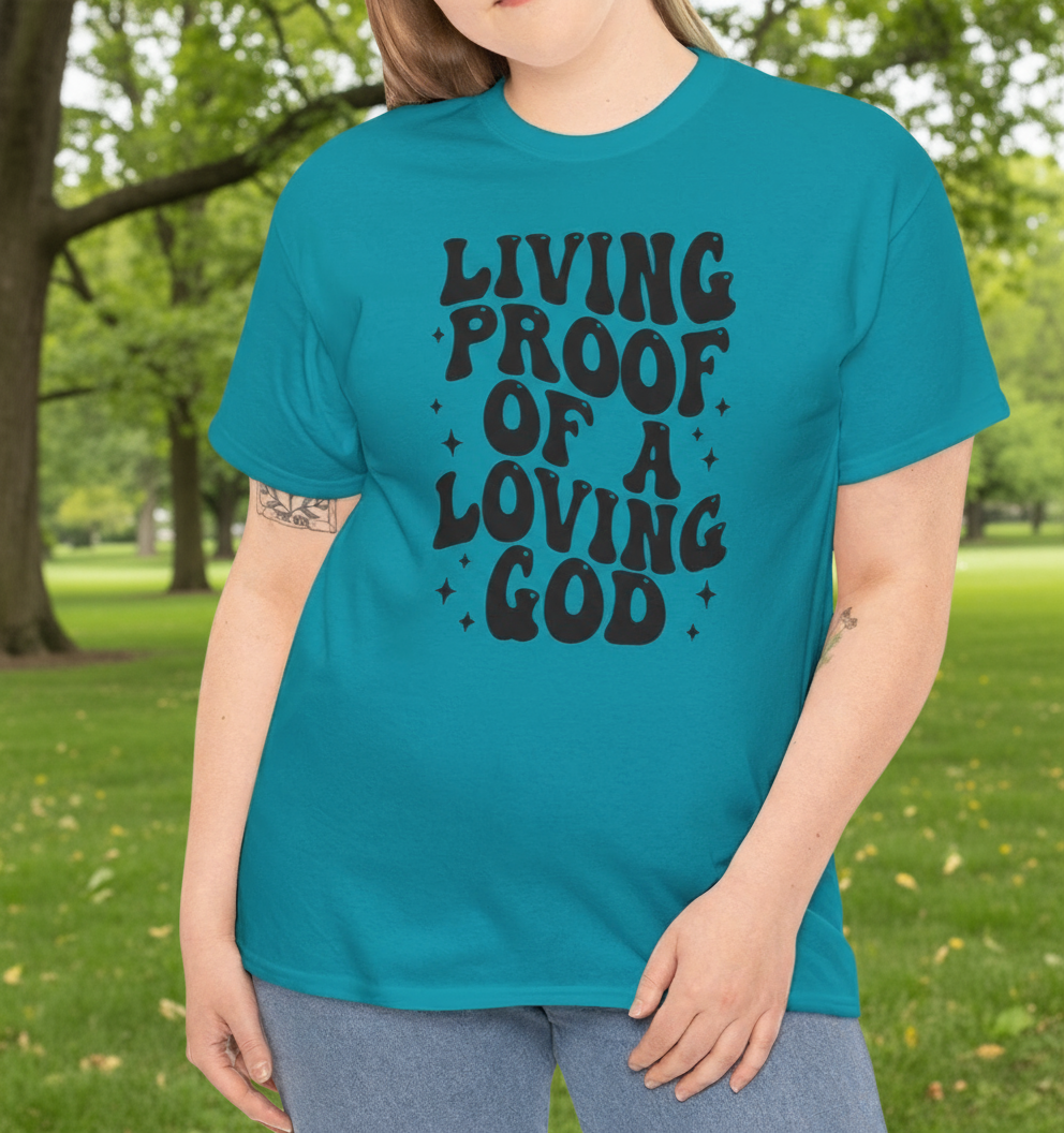 Living Proof of a living God Tee - Kim’s Signature Beauty & Accessories    