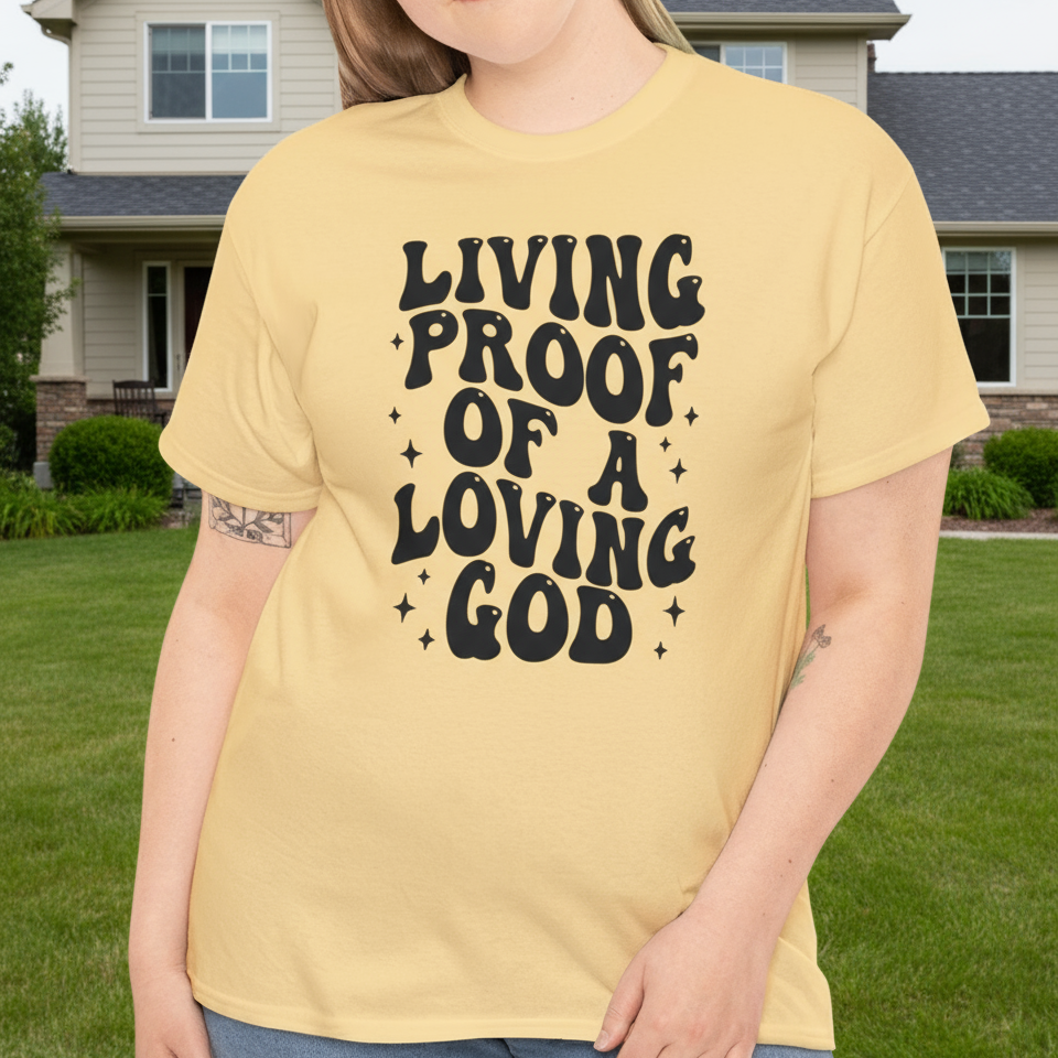 Living Proof of a living God Tee - Kim’s Signature Beauty & Accessories    