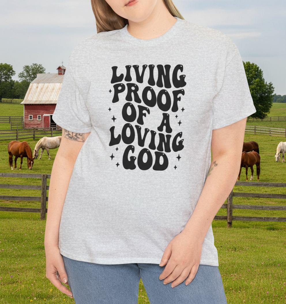 Living Proof of a living God Tee - Kim’s Signature Beauty & Accessories    