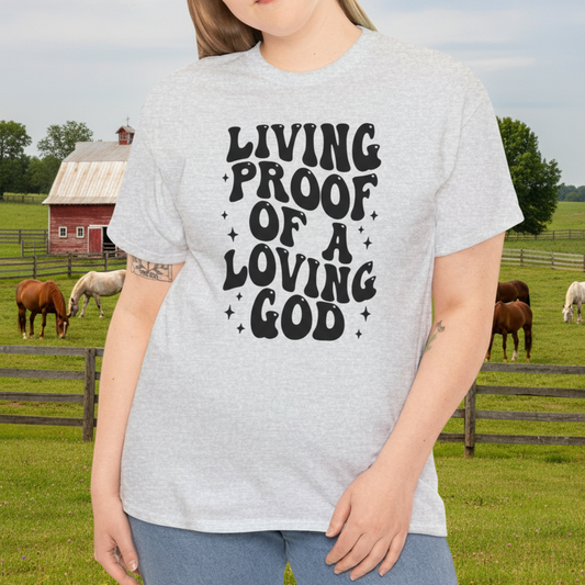 Living Proof of a living God Tee - Kim’s Signature Beauty & Accessories    