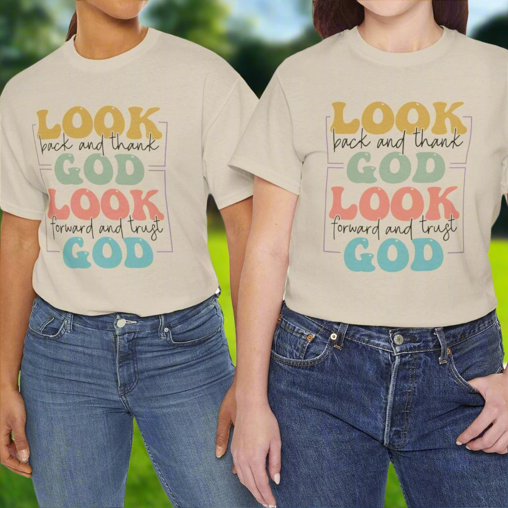 Look Back & Thank God Tee - Kim’s Signature Beauty & Accessories    