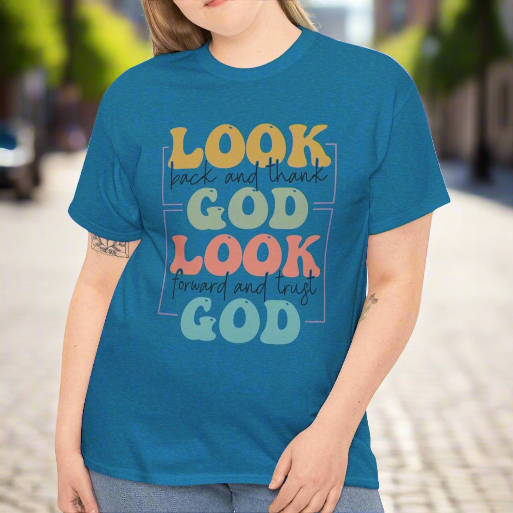Look Back & Thank God Tee - Kim’s Signature Beauty & Accessories    