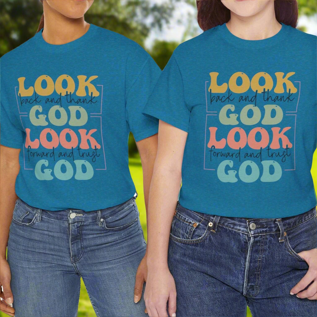 Look Back & Thank God Tee - Kim’s Signature Beauty & Accessories    