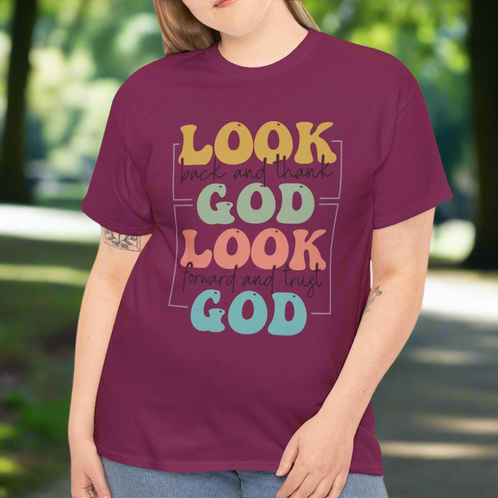 Look Back & Thank God Tee - Kim’s Signature Beauty & Accessories    