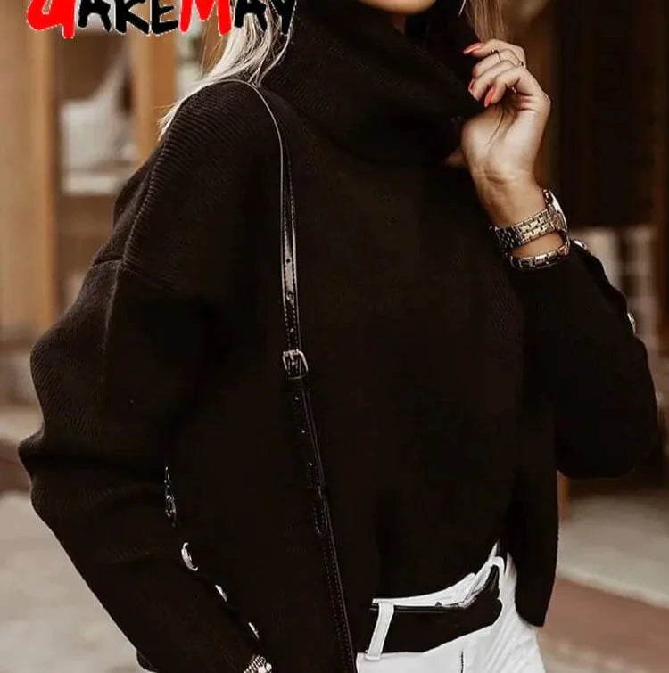 Loose Knitted Sweater Top - Kim’s Signature Beauty & Accessories    