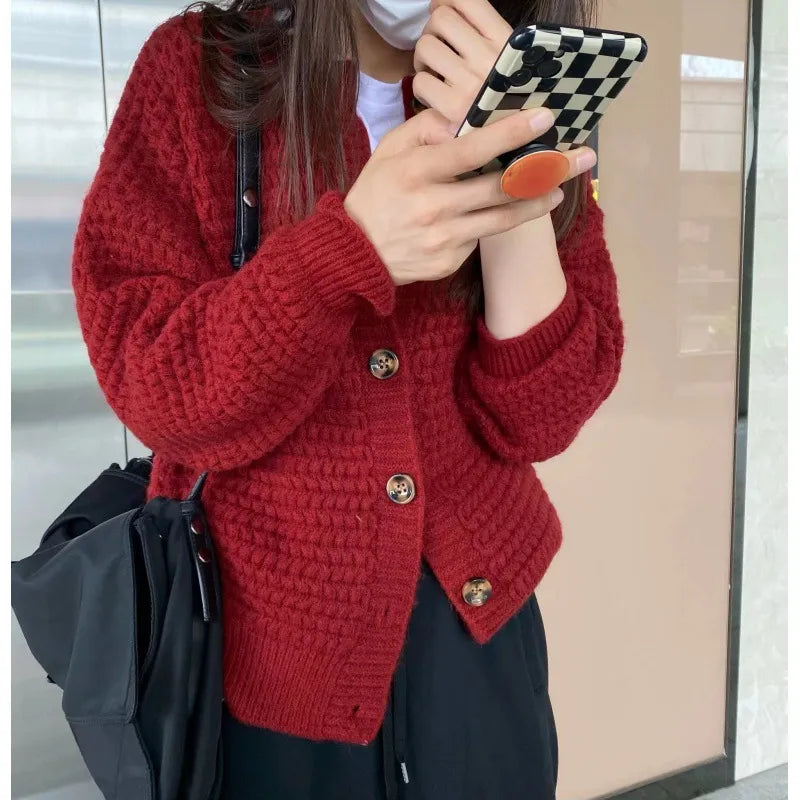 Loose Single-breasted Sweater/Coat - Kim’s Signature Beauty & Accessories    