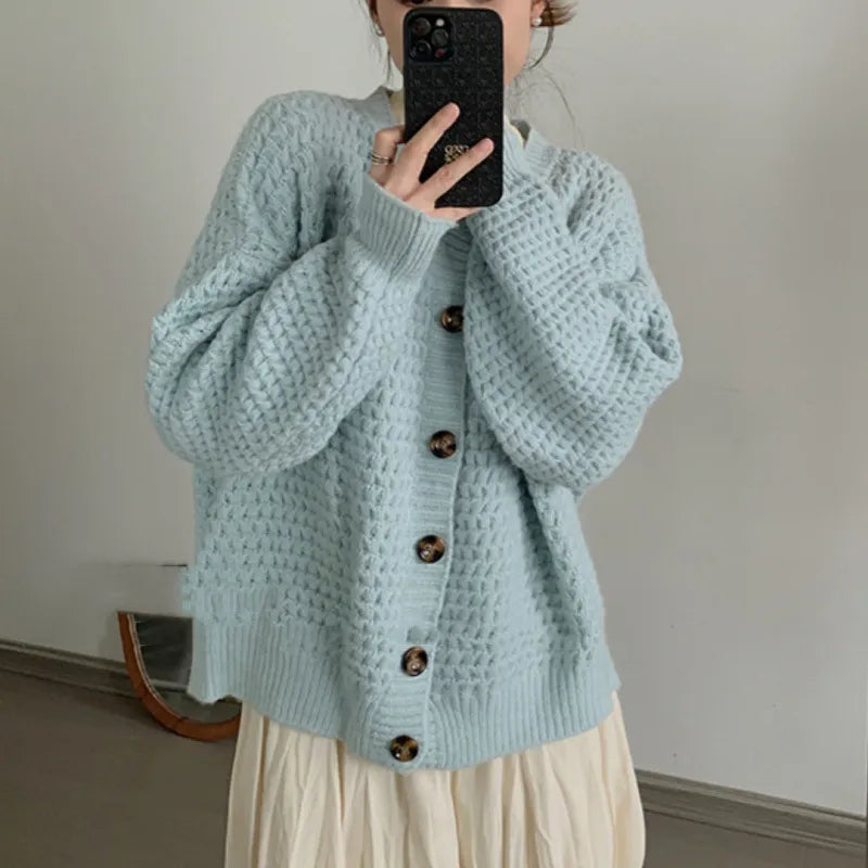 Loose Single-breasted Sweater/Coat - Kim’s Signature Beauty & Accessories    