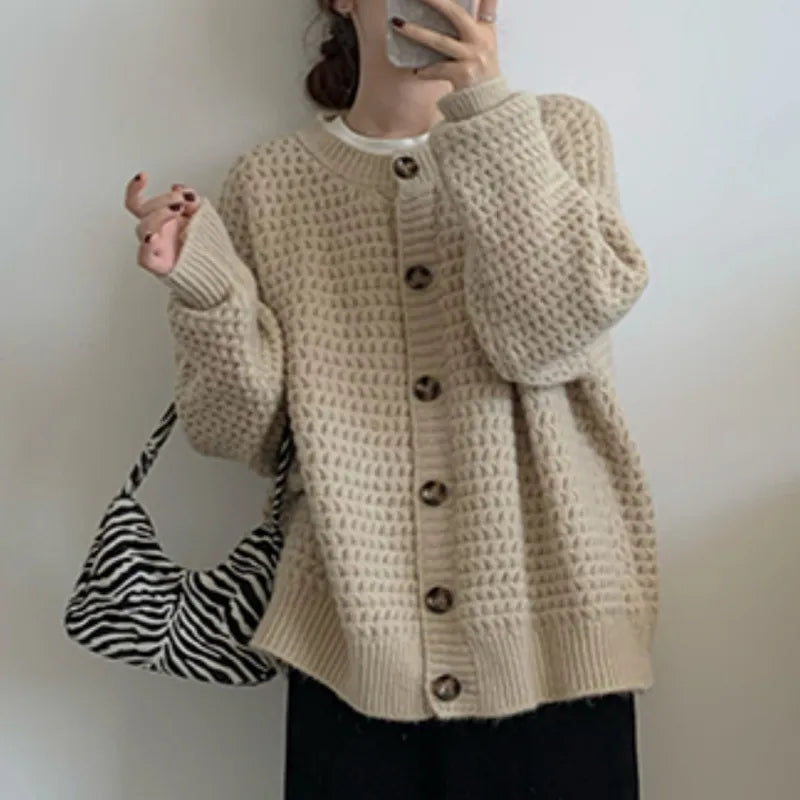 Loose Single-breasted Sweater/Coat - Kim’s Signature Beauty & Accessories    