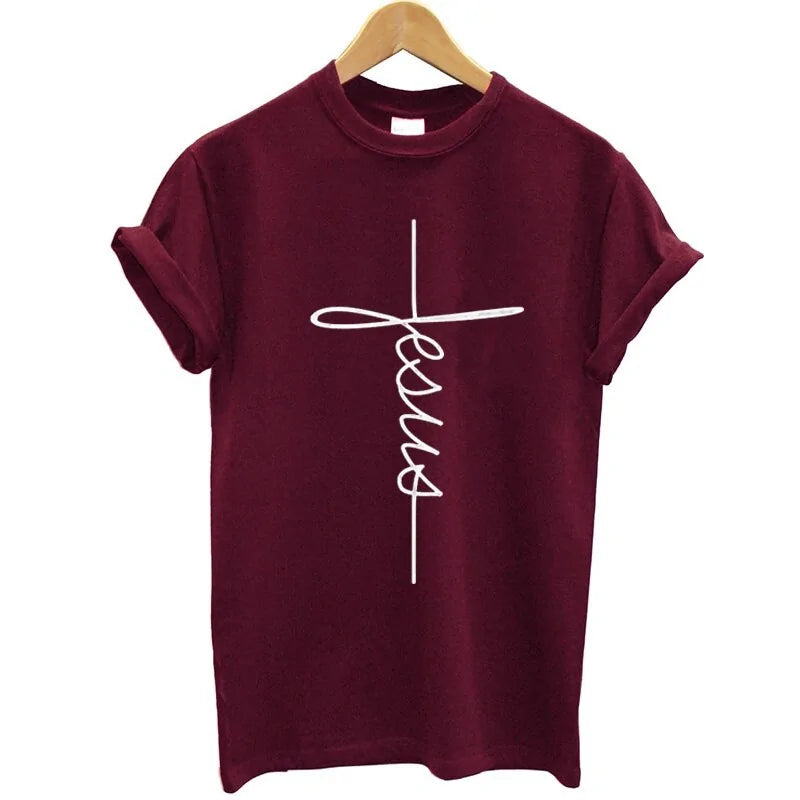 Love & Faith Print T Shirt - Kim’s Signature Beauty & Accessories    