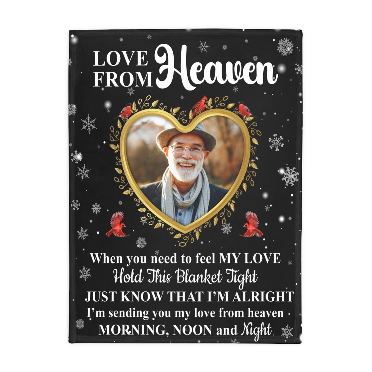 Love From Heaven Photo Upload Fleece Blanket - Kim’s Signature Beauty & Accessories    