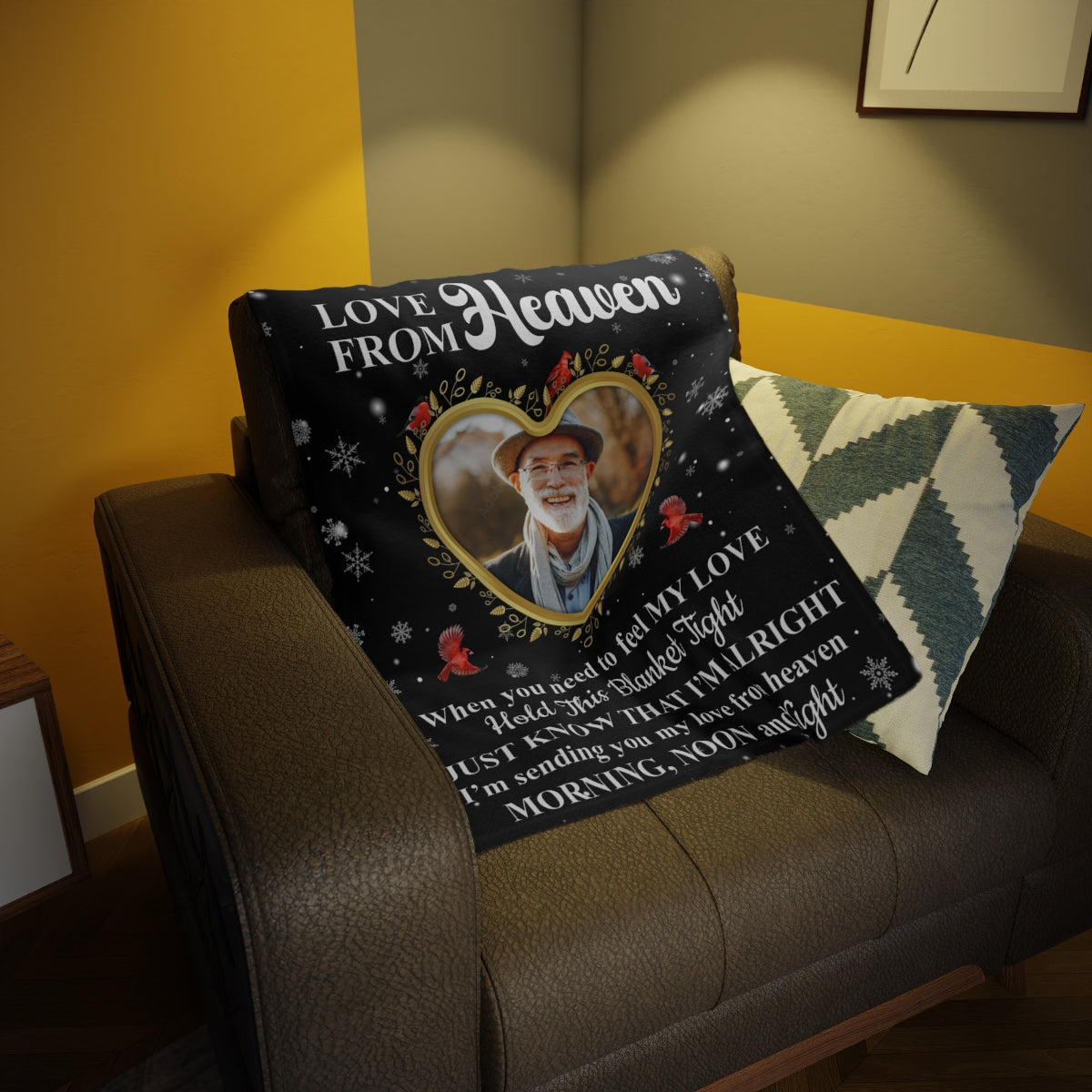 Love From Heaven Photo Upload Fleece Blanket - Kim’s Signature Beauty & Accessories    