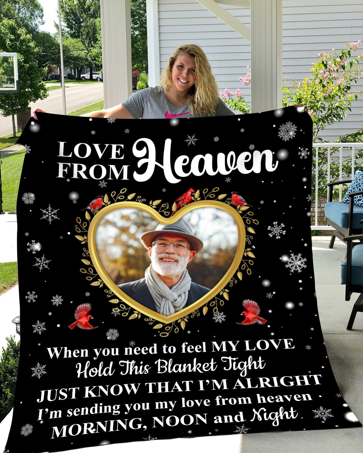 Love From Heaven Photo Upload Fleece Blanket - Kim’s Signature Beauty & Accessories    