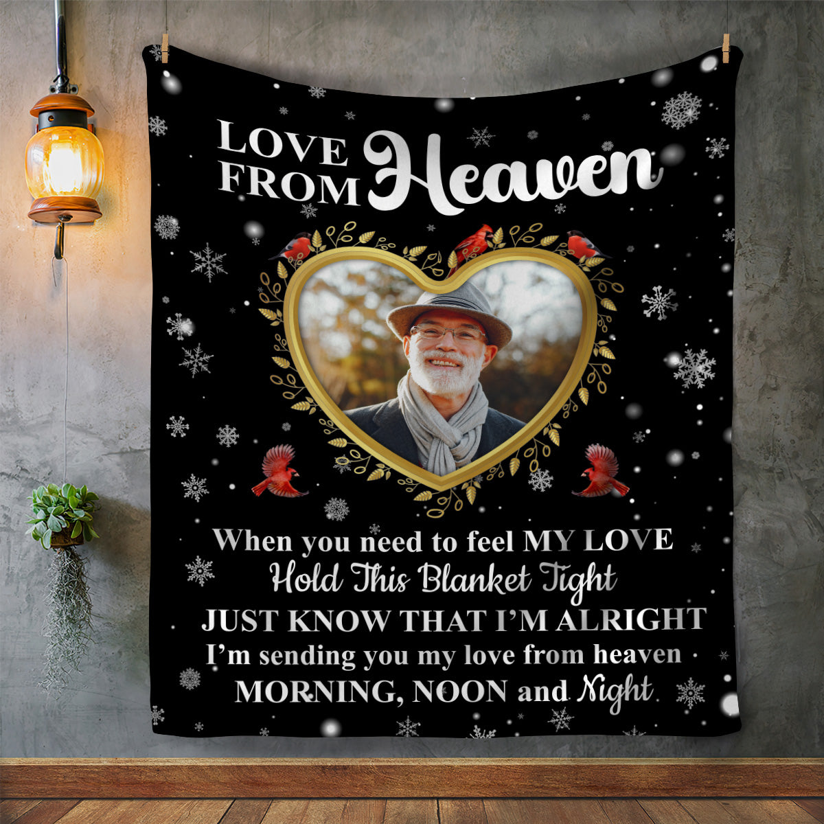 Love From Heaven Photo Upload Fleece Blanket - Kim’s Signature Beauty & Accessories    